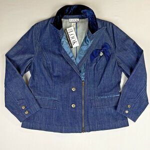 Randolph Duke The Look Denim Jean Jacket Women’s 16W Vintage Formal